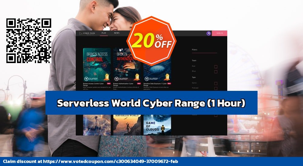 Serverless World Cyber Range, 1 Hour  Coupon, discount Serverless World - 1 Hour Amazing discount code 2024. Promotion: Amazing discount code of Serverless World - 1 Hour 2024
