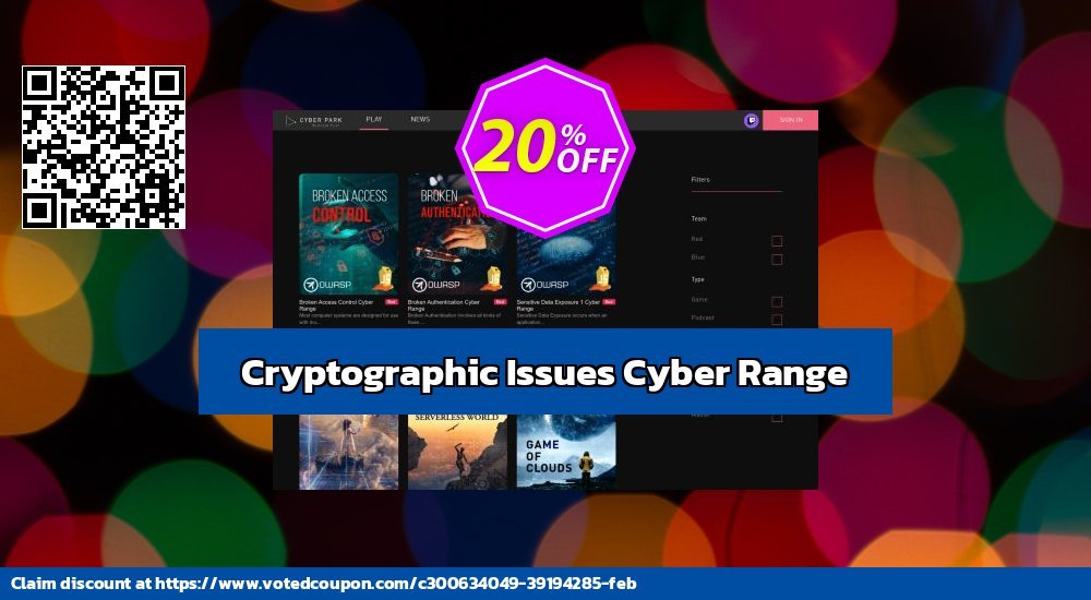 Cryptographic Issues Cyber Range Coupon Code Apr 2024, 20% OFF - VotedCoupon