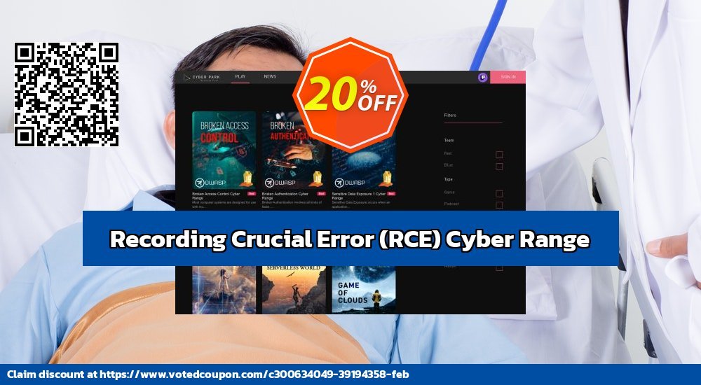 Recording Crucial Error, RCE Cyber Range Coupon Code Apr 2024, 20% OFF - VotedCoupon