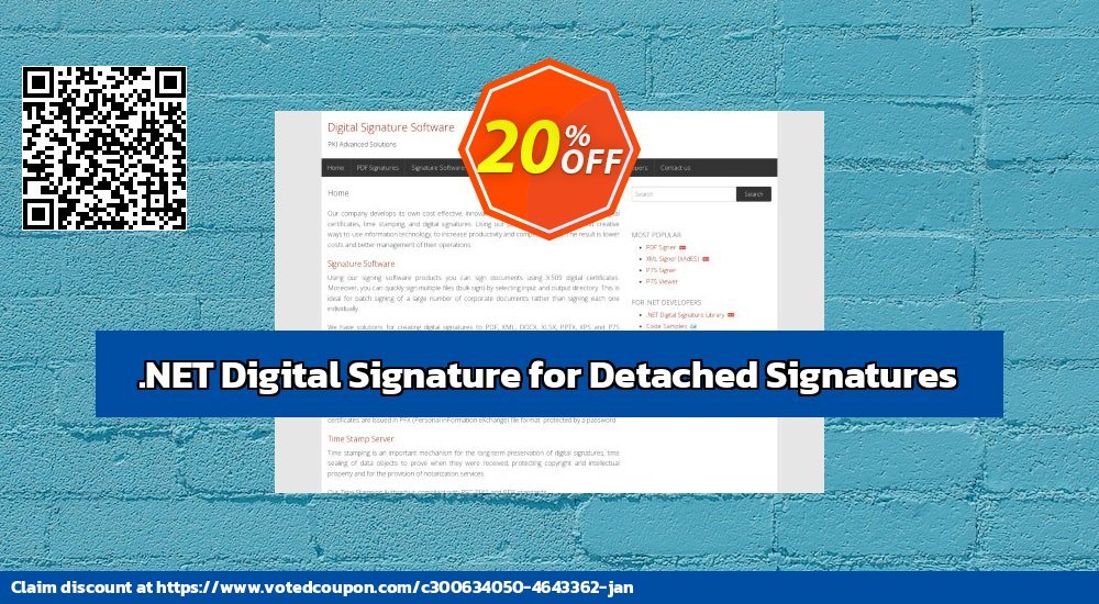 .NET Digital Signature for Detached Signatures