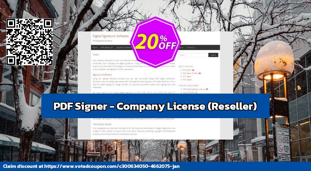 PDF Signer - Company Plan, Reseller  voted-on promotion codes