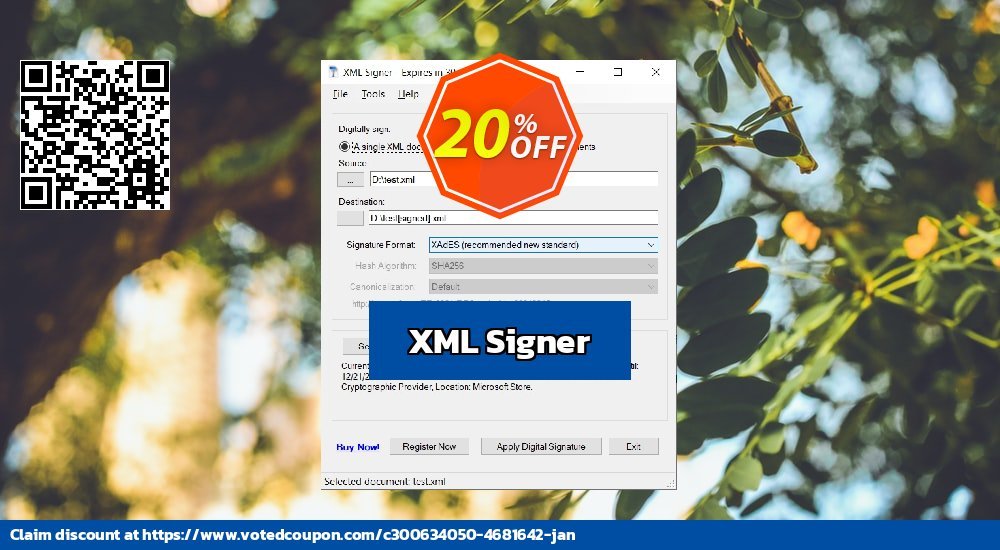 XML Signer Coupon Code May 2024, 20% OFF - VotedCoupon