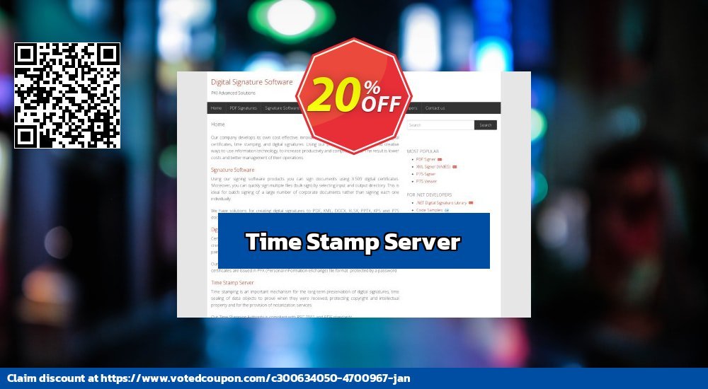 Time Stamp Server Coupon Code May 2024, 20% OFF - VotedCoupon