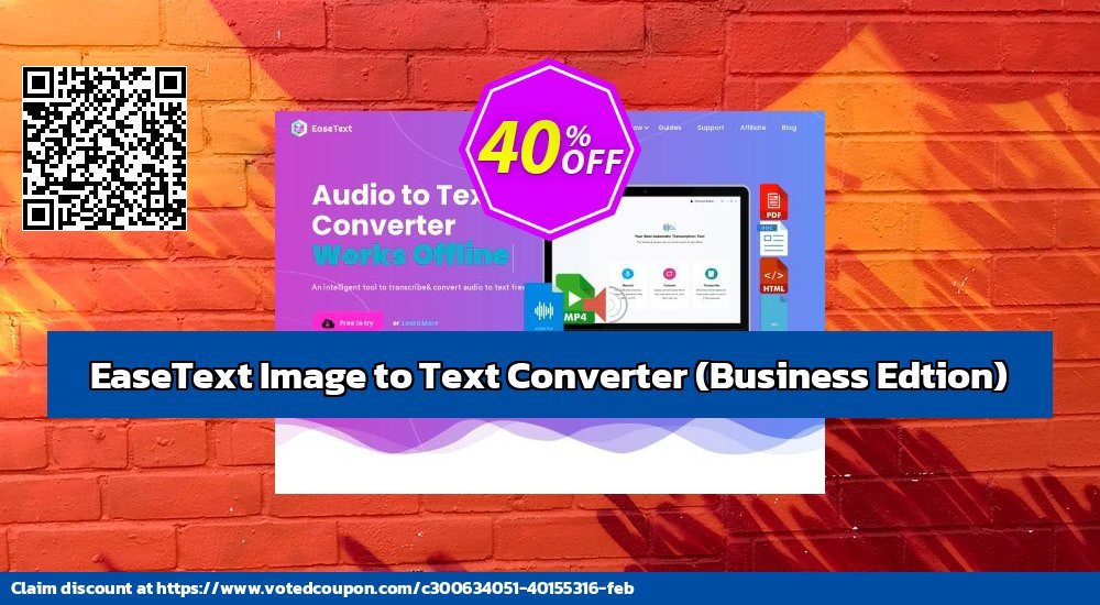 EaseText Image to Text Converter, Business Edtion  Coupon, discount EaseText Image to Text Converter for Windows (Business Edtion) Formidable promo code 2024. Promotion: Formidable promo code of EaseText Image to Text Converter for Windows (Business Edtion) 2024