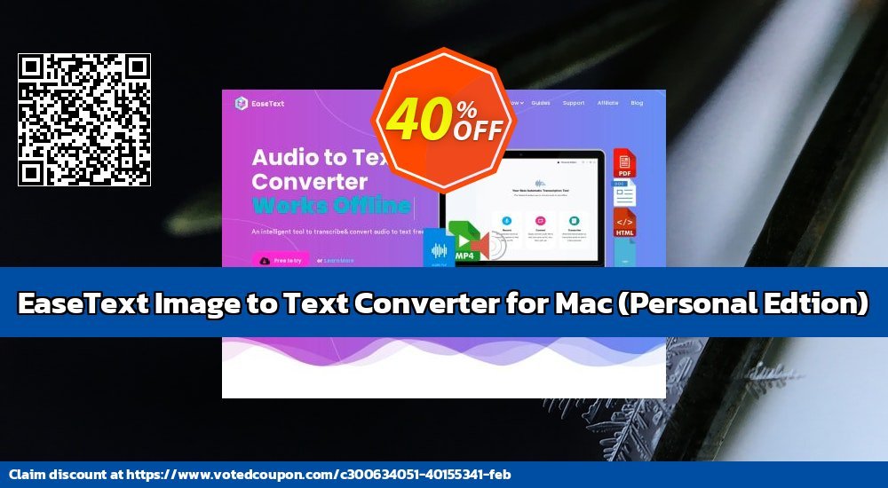 EaseText Image to Text Converter for MAC Coupon Code May 2024, 42% OFF - VotedCoupon