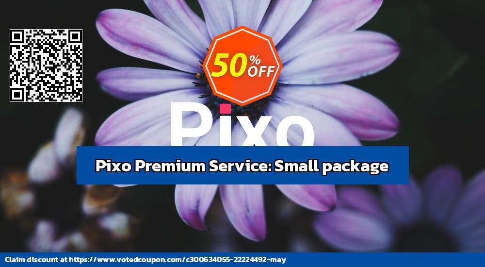 Pixo Premium Service: Small package Coupon, discount Christmas -50%. Promotion: Excellent promotions code of Pixo Premium Service: Small package (1000 saved images/mo) 2024