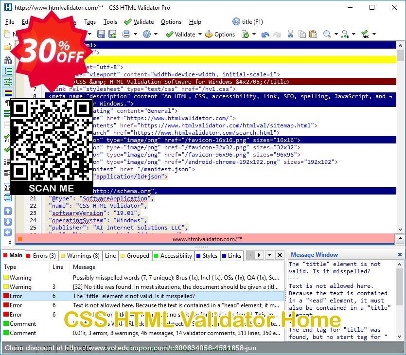 CSS HTML Validator Home Coupon, discount CSS HTML Validator Home Hottest offer code 2024. Promotion: Hottest offer code of CSS HTML Validator Home 2024