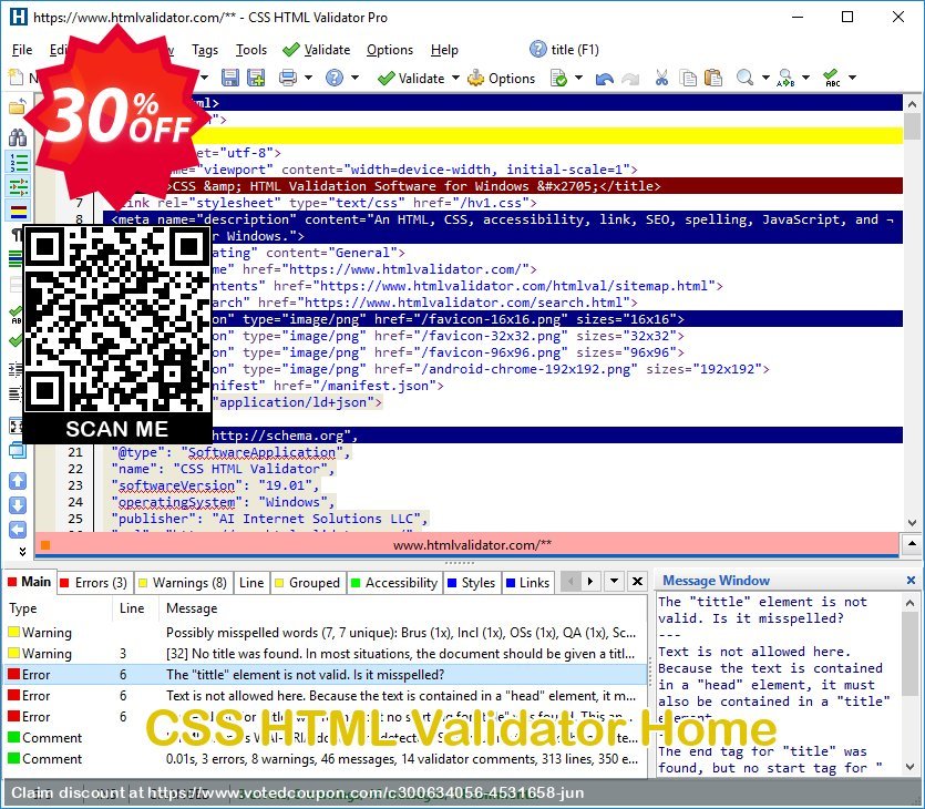 CSS HTML Validator Home Coupon, discount CSS HTML Validator Home Hottest offer code 2025. Promotion: Hottest offer code of CSS HTML Validator Home 2024