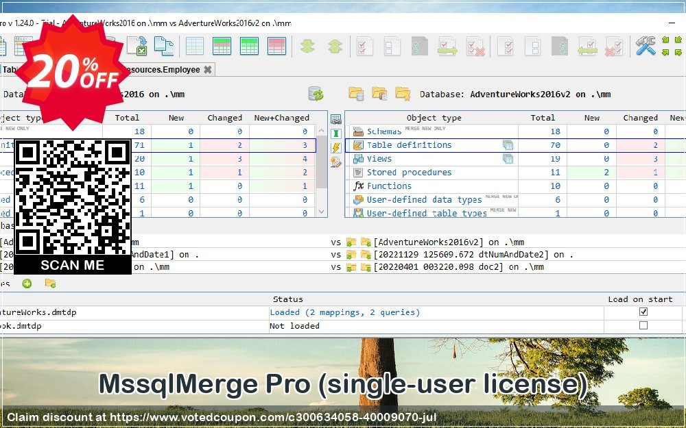 MssqlMerge Pro voted-on promotion codes