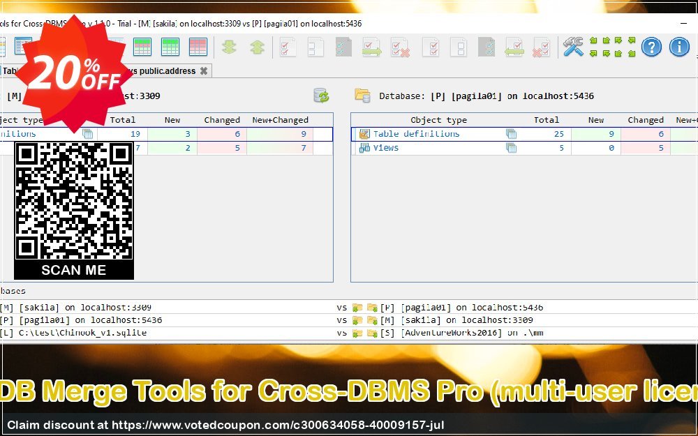 KS DB Merge Tools for Cross-DBMS Pro, multi-user Plan  Coupon Code May 2024, 20% OFF - VotedCoupon