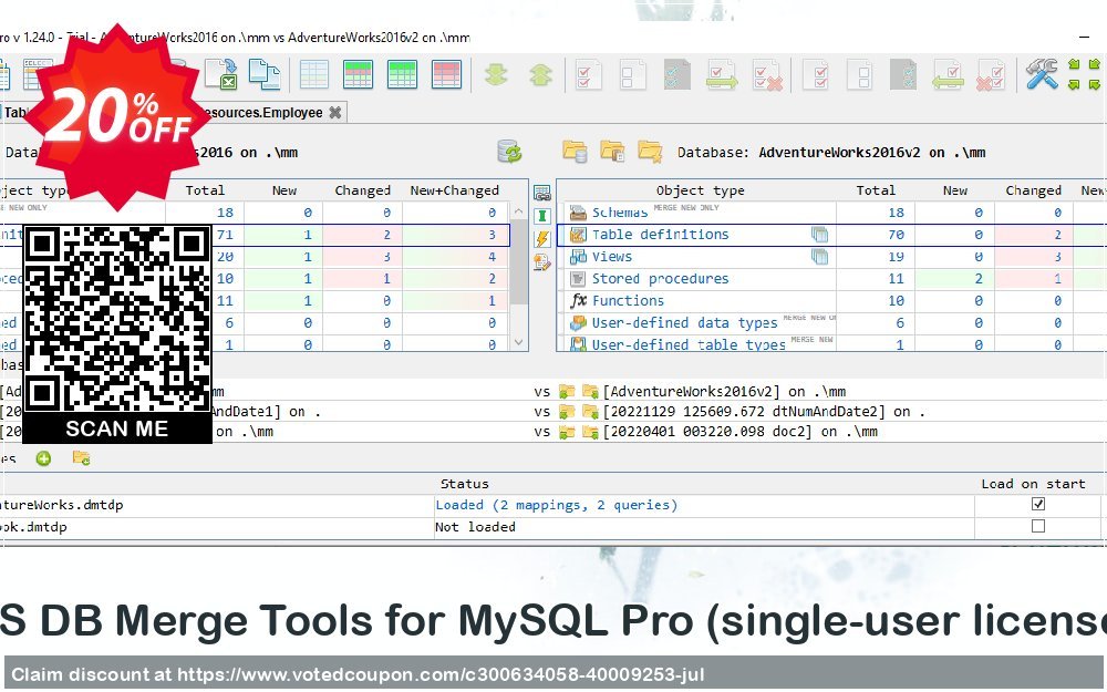 KS DB Merge Tools for MySQL Pro voted-on promotion codes