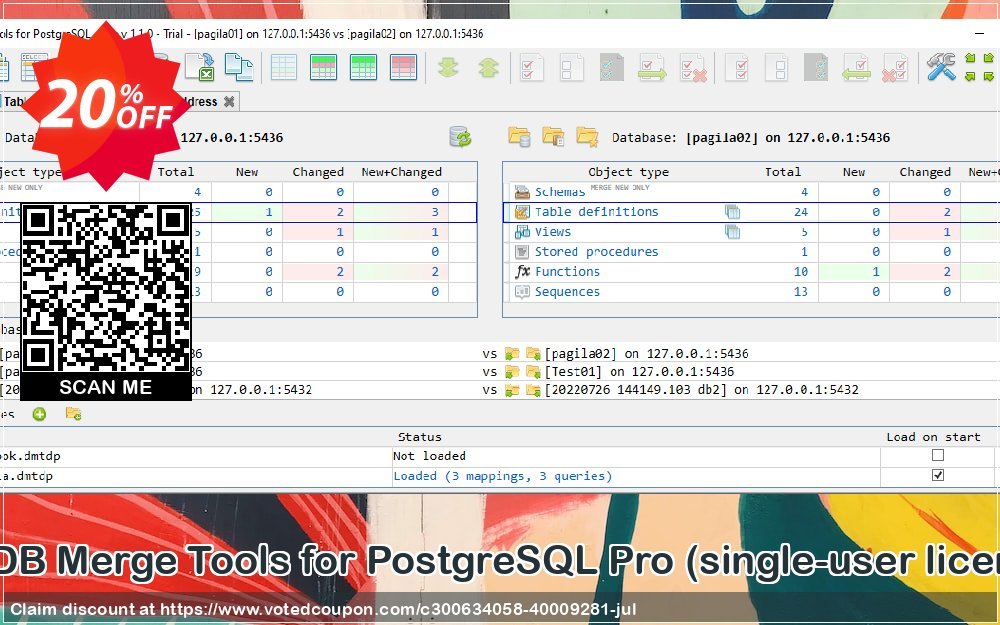 KS DB Merge Tools for PostgreSQL Pro Coupon Code May 2024, 20% OFF - VotedCoupon