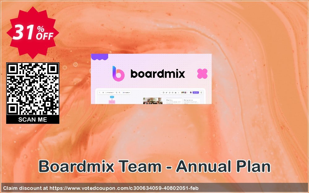 Boardmix Team - Annual Plan voted-on promotion codes