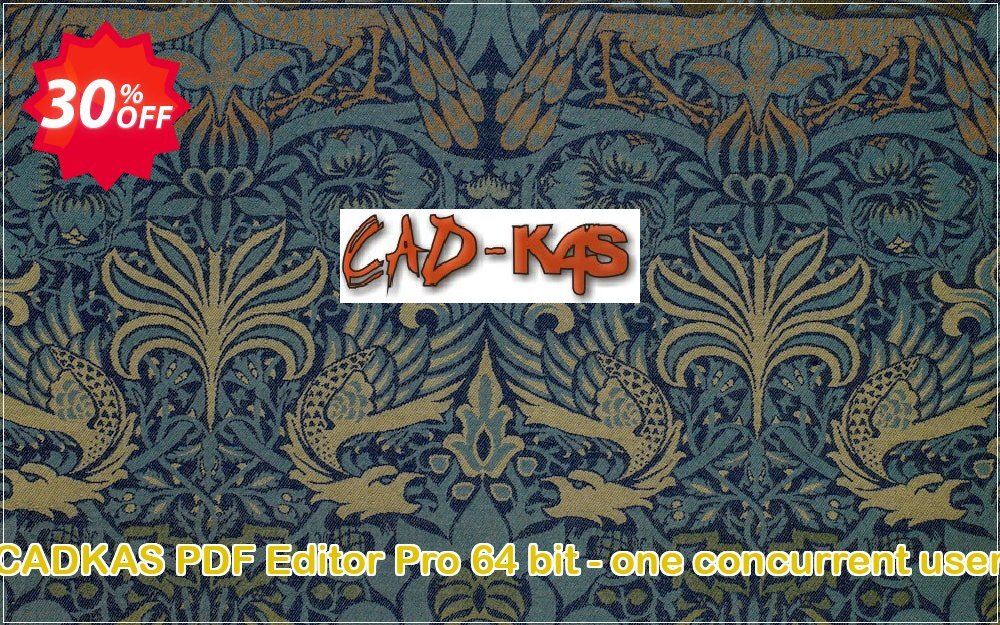 CADKAS PDF Editor Pro 64 bit - one concurrent user Coupon, discount PDF Editor Pro 64 bit - one concurrent user Amazing sales code 2025. Promotion: Amazing sales code of PDF Editor Pro 64 bit - one concurrent user 2024