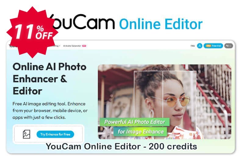 YouCam Online Editor - 200 credits Coupon, discount YouCam Online Editor - 200 credits Best deals code 2025. Promotion: Best deals code of YouCam Online Editor - 200 credits 2025