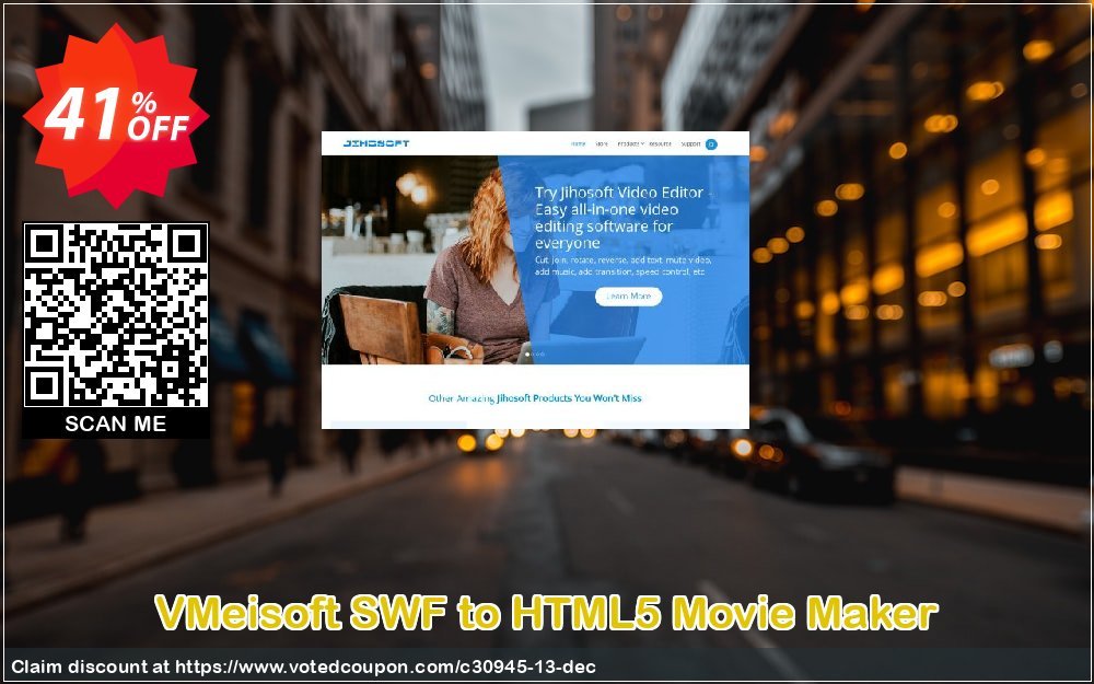 VMeisoft SWF to HTML5 Movie Maker Coupon, discount Jihosoft (30945). Promotion: 