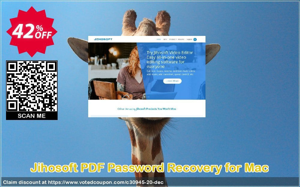 Jihosoft PDF Password Recovery for MAC Coupon, discount Jihosoft (30945). Promotion: 