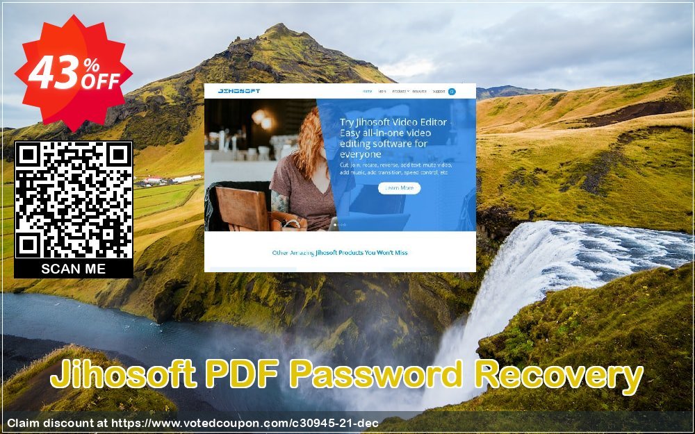 Jihosoft PDF Password Recovery Coupon, discount Jihosoft (30945). Promotion: 