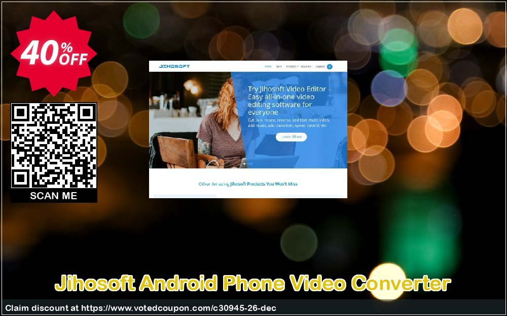 Jihosoft Android Phone Video Converter Coupon, discount Jihosoft (30945). Promotion: 