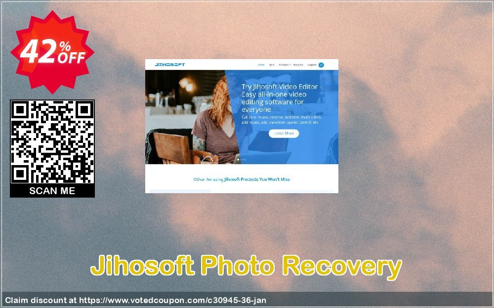 Jihosoft Photo Recovery Coupon, discount Jihosoft (30945). Promotion: 