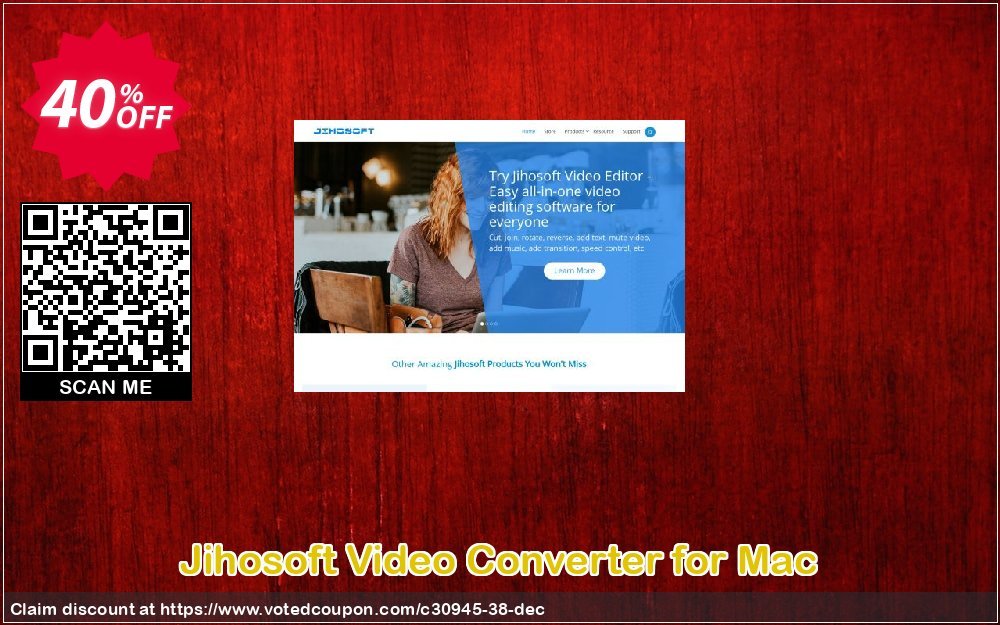 Jihosoft Video Converter for MAC Coupon, discount Jihosoft (30945). Promotion: 