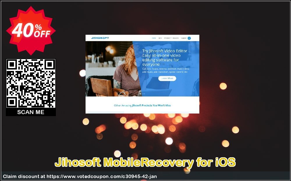 Jihosoft MobileRecovery for iOS Coupon, discount Jihosoft (30945). Promotion: 