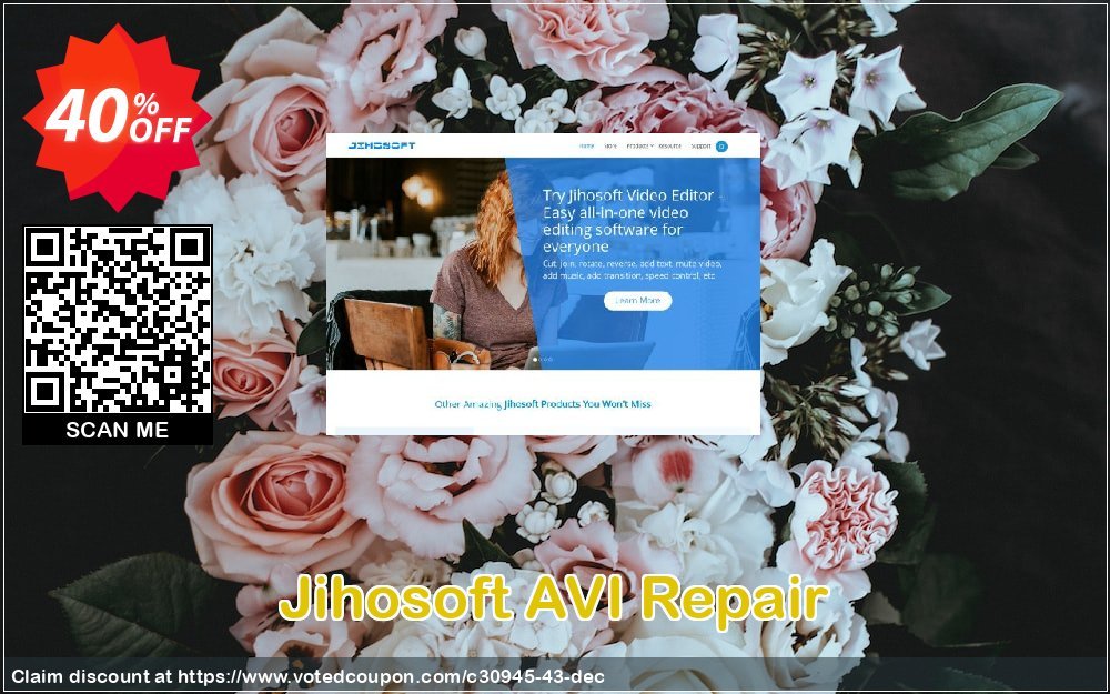 Jihosoft AVI Repair Coupon, discount Jihosoft (30945). Promotion: 