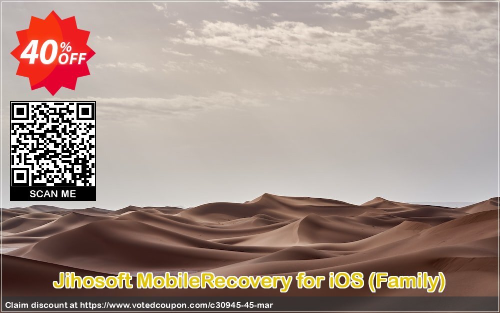 Jihosoft MobileRecovery for iOS, Family  Coupon, discount Jihosoft (30945). Promotion: 