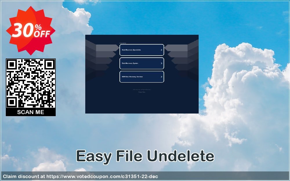 Easy File Undelete Coupon, discount Easy File Undelete Personal License best sales code 2023. Promotion: MunSoft discount promotion