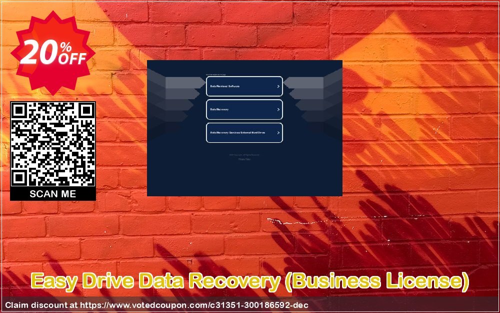 Easy Drive Data Recovery, Business Plan  Coupon, discount 20% OFF Easy Drive Data Recovery (Business License), verified. Promotion: Amazing discount code of Easy Drive Data Recovery (Business License), tested & approved