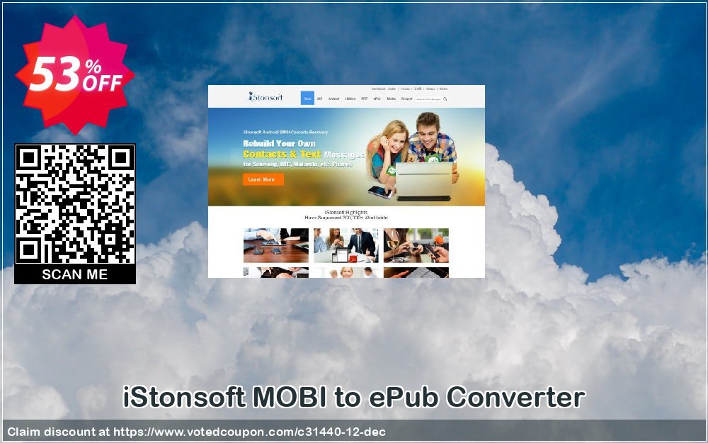iStonsoft MOBI to ePub Converter Coupon, discount 60% off. Promotion: 