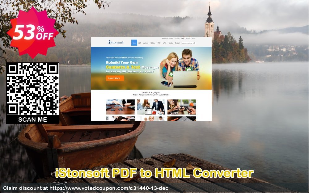 iStonsoft PDF to HTML Converter Coupon, discount 60% off. Promotion: 