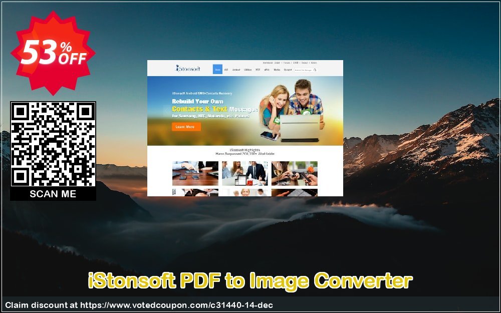 iStonsoft PDF to Image Converter Coupon, discount 60% off. Promotion: 