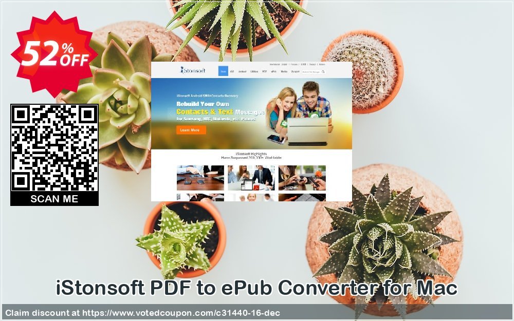 iStonsoft PDF to ePub Converter for MAC Coupon, discount 60% off. Promotion: 