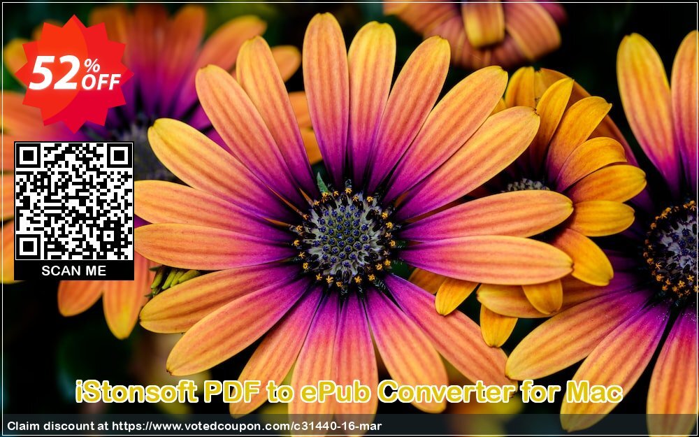 iStonsoft PDF to ePub Converter for MAC Coupon, discount 60% off. Promotion: 