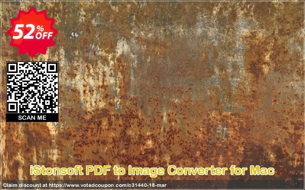 iStonsoft PDF to Image Converter for MAC Coupon, discount 60% off. Promotion: 