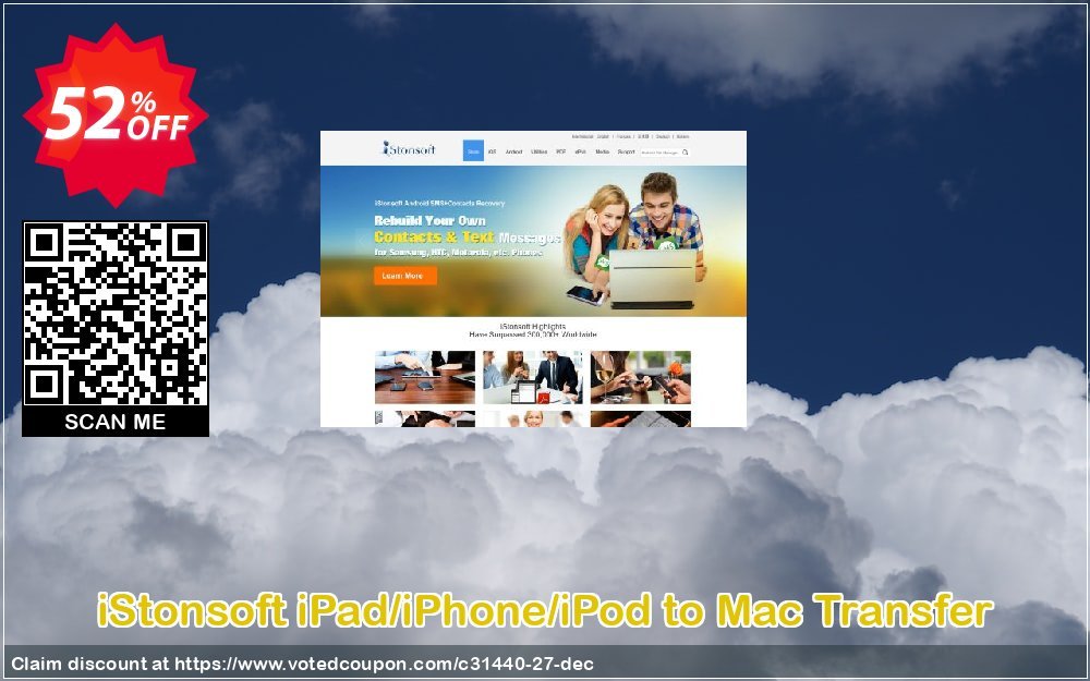 iStonsoft iPad/iPhone/iPod to MAC Transfer Coupon, discount 60% off. Promotion: 
