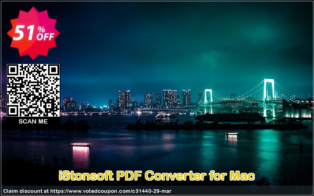 iStonsoft PDF Converter for MAC Coupon, discount 60% off. Promotion: 