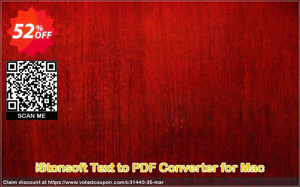 iStonsoft Text to PDF Converter for MAC Coupon Code Apr 2024, 52% OFF - VotedCoupon