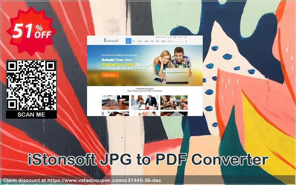 iStonsoft JPG to PDF Converter Coupon, discount 60% off. Promotion: 