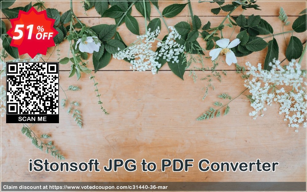 iStonsoft JPG to PDF Converter Coupon, discount 60% off. Promotion: 