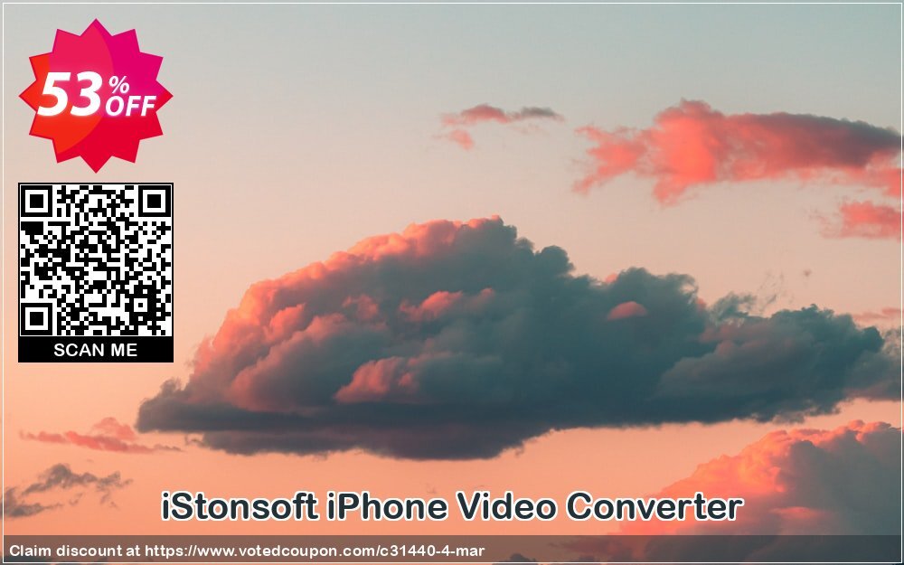 iStonsoft iPhone Video Converter Coupon, discount 60% off. Promotion: 