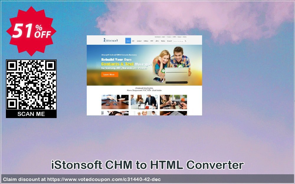 iStonsoft CHM to HTML Converter Coupon, discount 60% off. Promotion: 