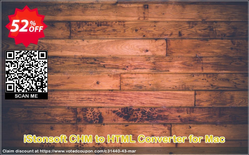 iStonsoft CHM to HTML Converter for MAC Coupon, discount 60% off. Promotion: 