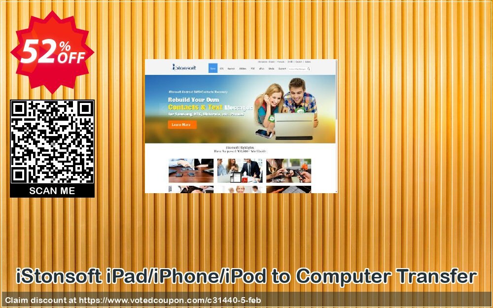 iStonsoft iPad/iPhone/iPod to Computer Transfer Coupon, discount 60% off. Promotion: 