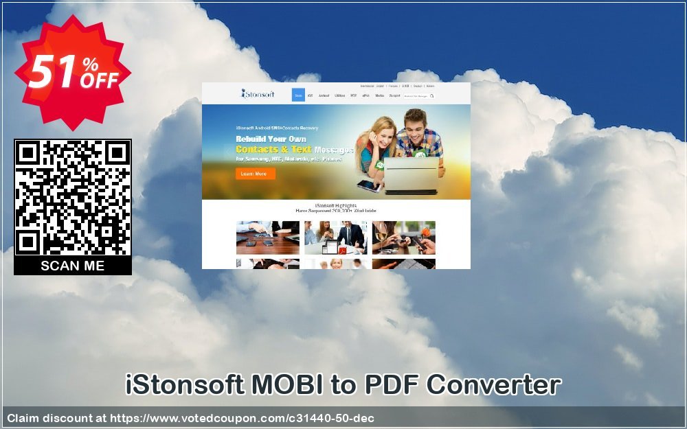 iStonsoft MOBI to PDF Converter Coupon, discount 60% off. Promotion: 