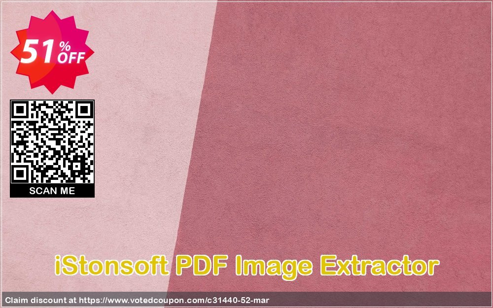 iStonsoft PDF Image Extractor Coupon, discount 60% off. Promotion: 