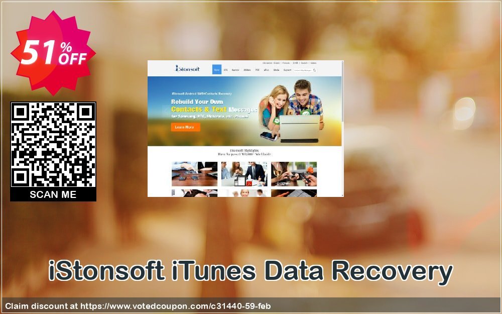 iStonsoft iTunes Data Recovery Coupon, discount 60% off. Promotion: 