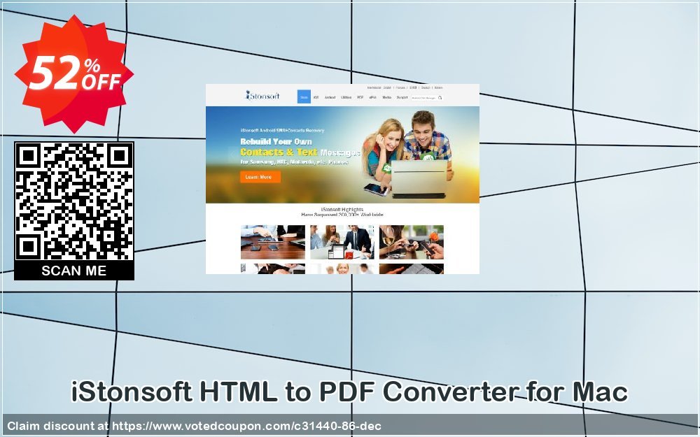 iStonsoft HTML to PDF Converter for MAC Coupon, discount 60% off. Promotion: 