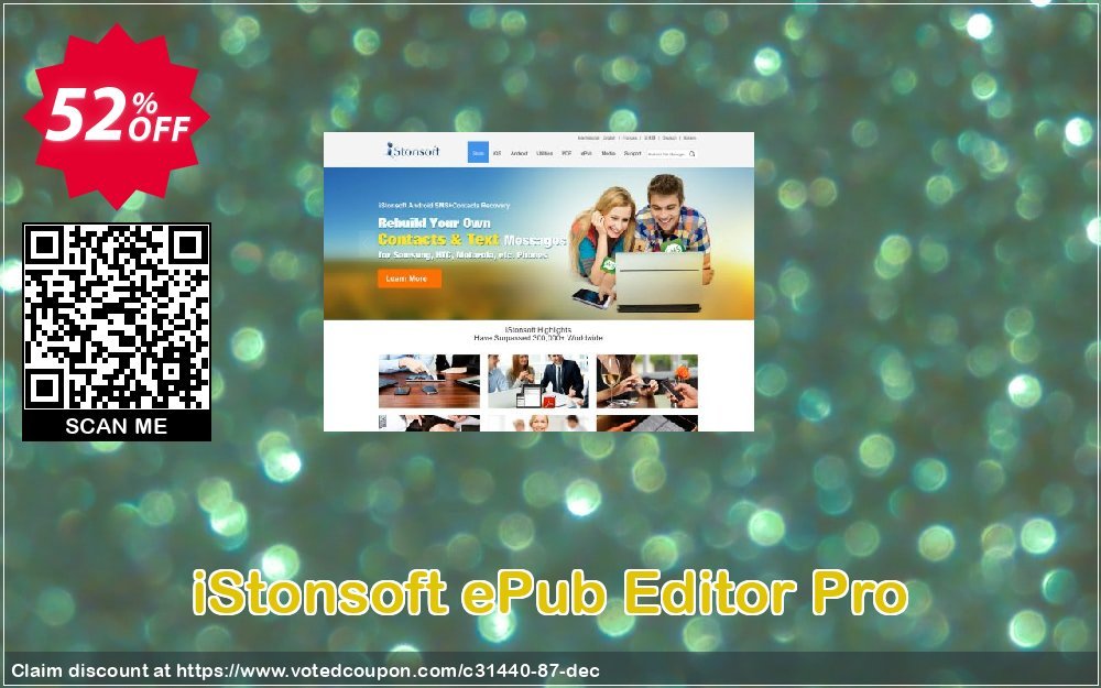 iStonsoft ePub Editor Pro Coupon, discount 60% off. Promotion: 
